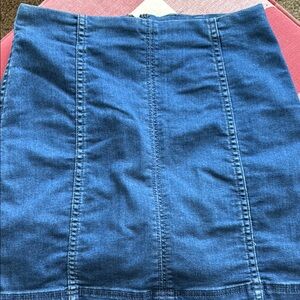 Free People Denim Blue Women's Skirt